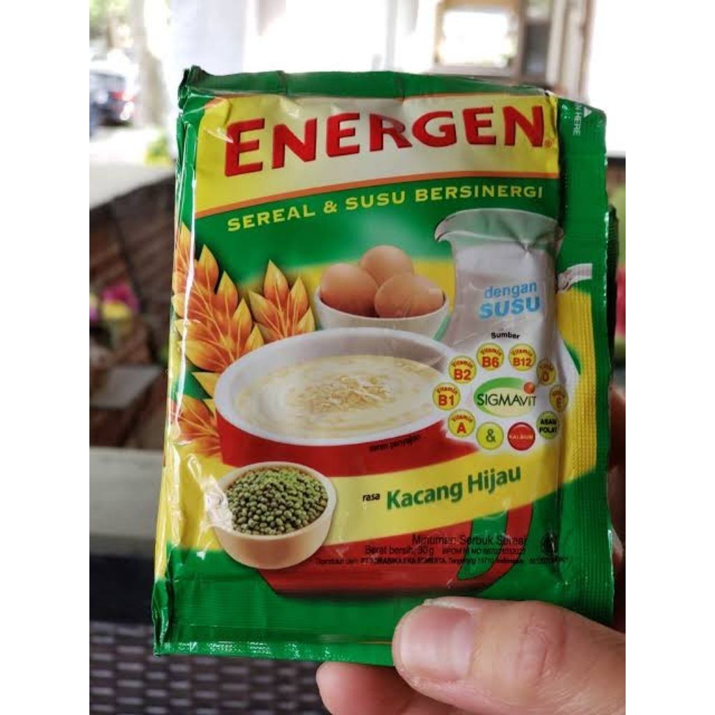 energen vanila, coklat,kacang hijau 1 renteng 10sachet