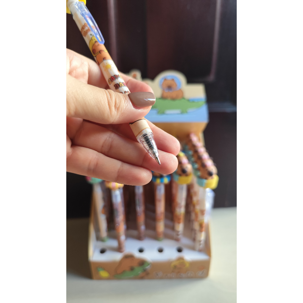

PULPEN CETEK KEPALA KARET CAPYBARA | PULPEN TINTA HITAM | ALAT TULIS SEKOLAH | PEN CAPYBARA | PEN LUCU|| SHOPE WPP