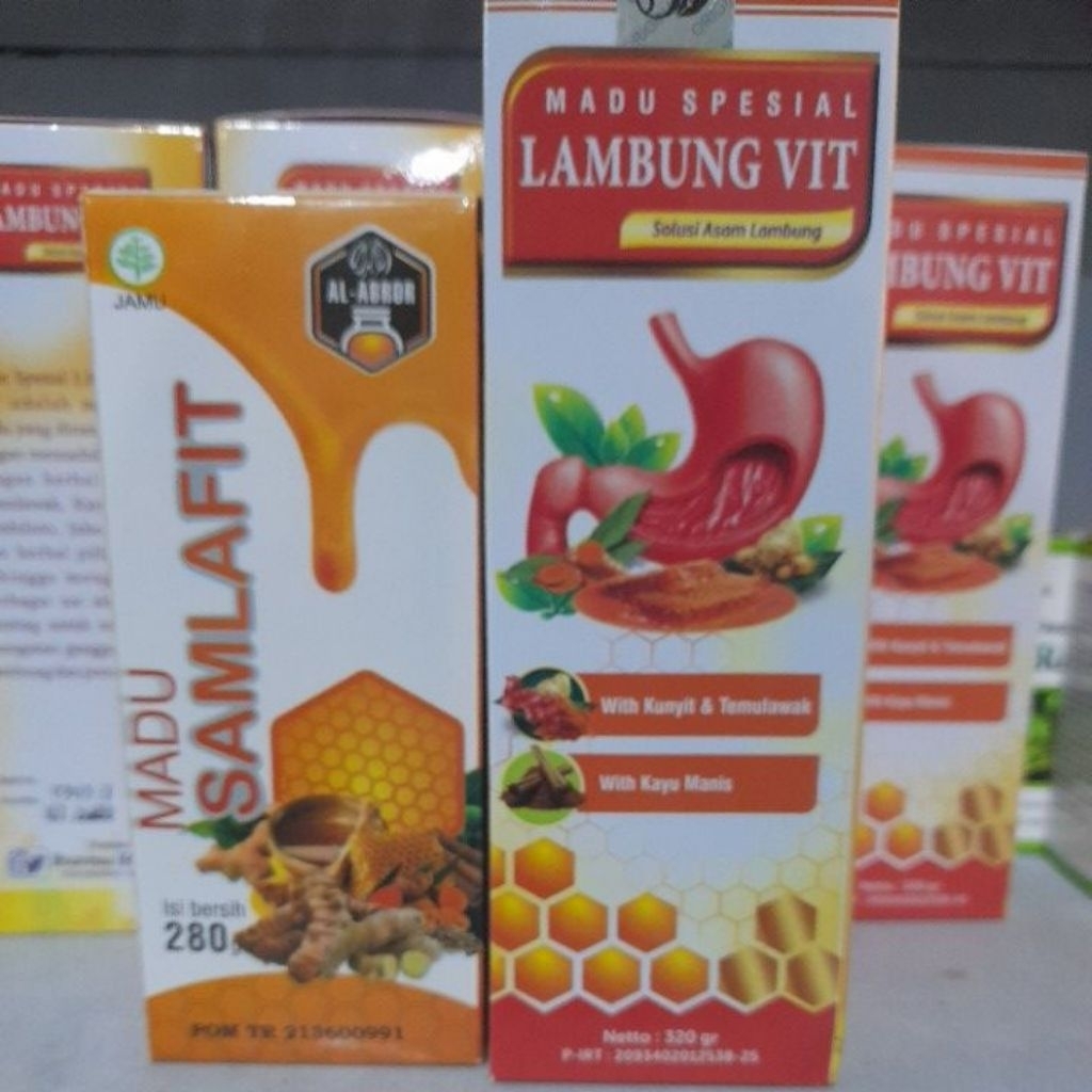 

Paket murah hemat Madu lambungvit Samlafit utk kumat lambung