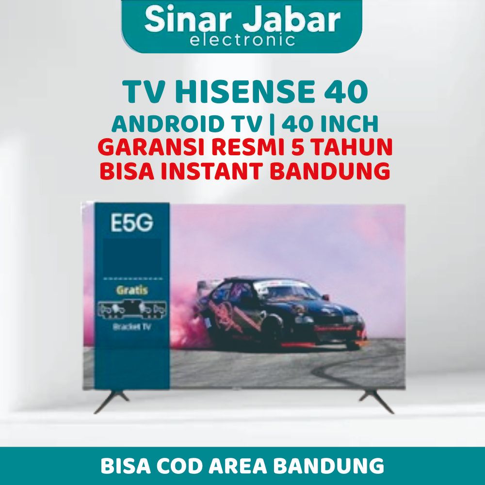 HISENSE 40E5G / 40-E5G LED ANDROID TV DIGITAL 40 INCH - GARANSI RESMI