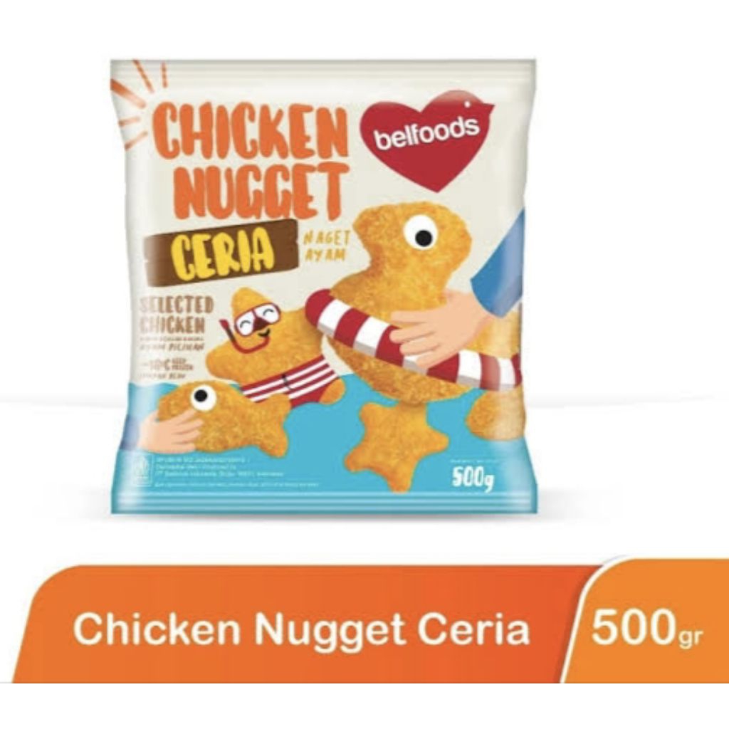 

Belfoods Chiken Nugget Ceria 500gr