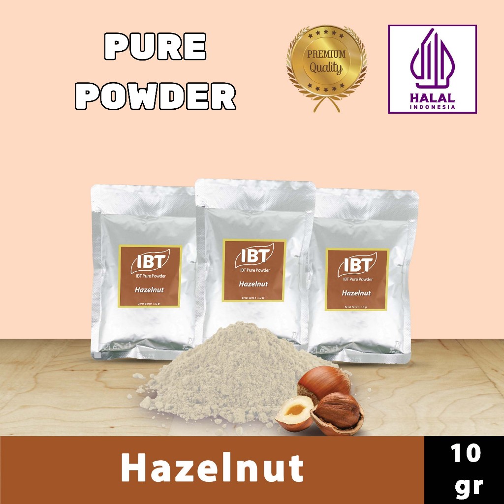 

Pure Kacang Hazelnut Powder Impor Taiwan Bubuk Essence Murni Kualitas Bagus Sachet