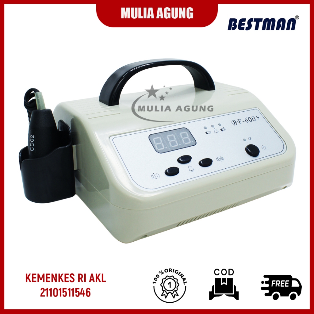 Fetal Doppler Bestman BF 600+ / Dianogsa Detak Jantung Bayi / Bestman