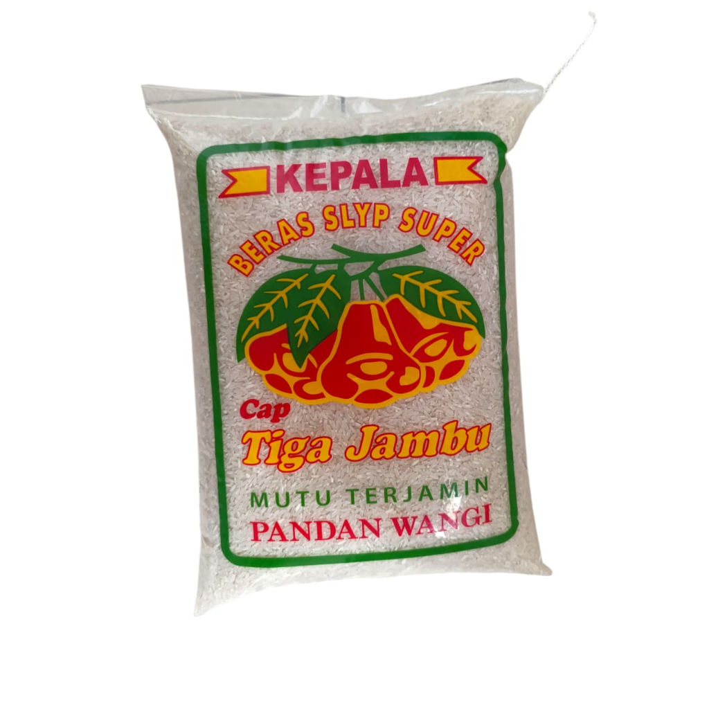 

Kepala Beras Slyp Super Cap Tiga Jambu Mutu Terjamin Pandan Wangi