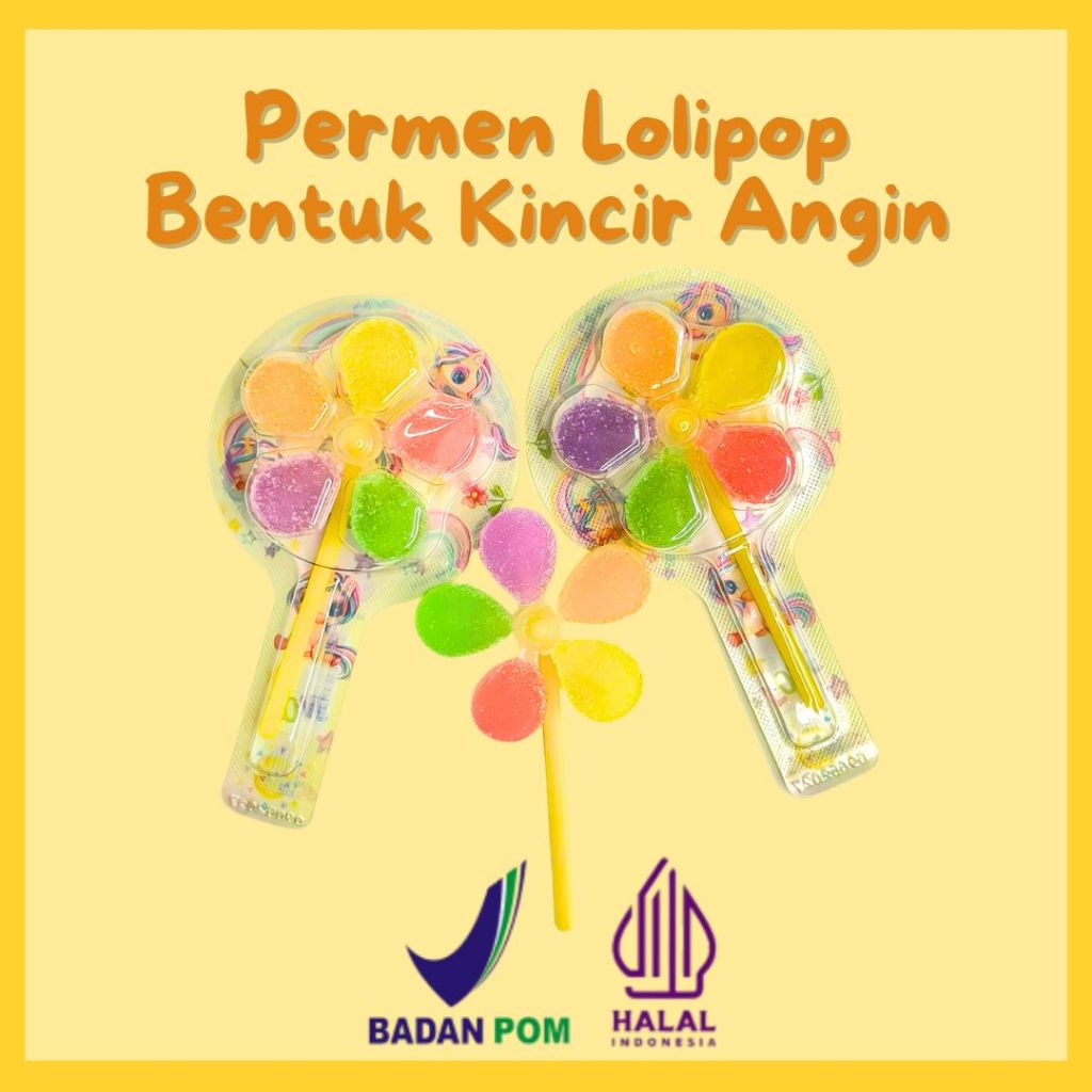 

Permen Viral Yupi Lolipop Aneka Rasa Buah 240gr HALAL BPOM Permen Kincir Angin