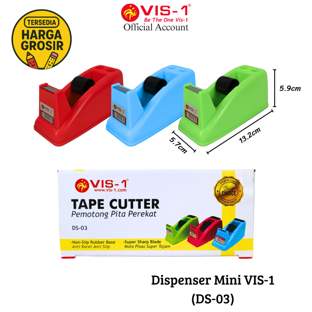 

VIS-1 Dispenser isolasi / Tape Dispenser / Tape Cutter DS-03