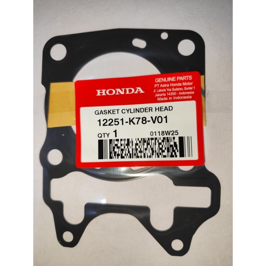 Gasket Cylinder Head/Packing Cylinder Head. PCX 150/VARIO 150. 12251-K78-V01.  ORI