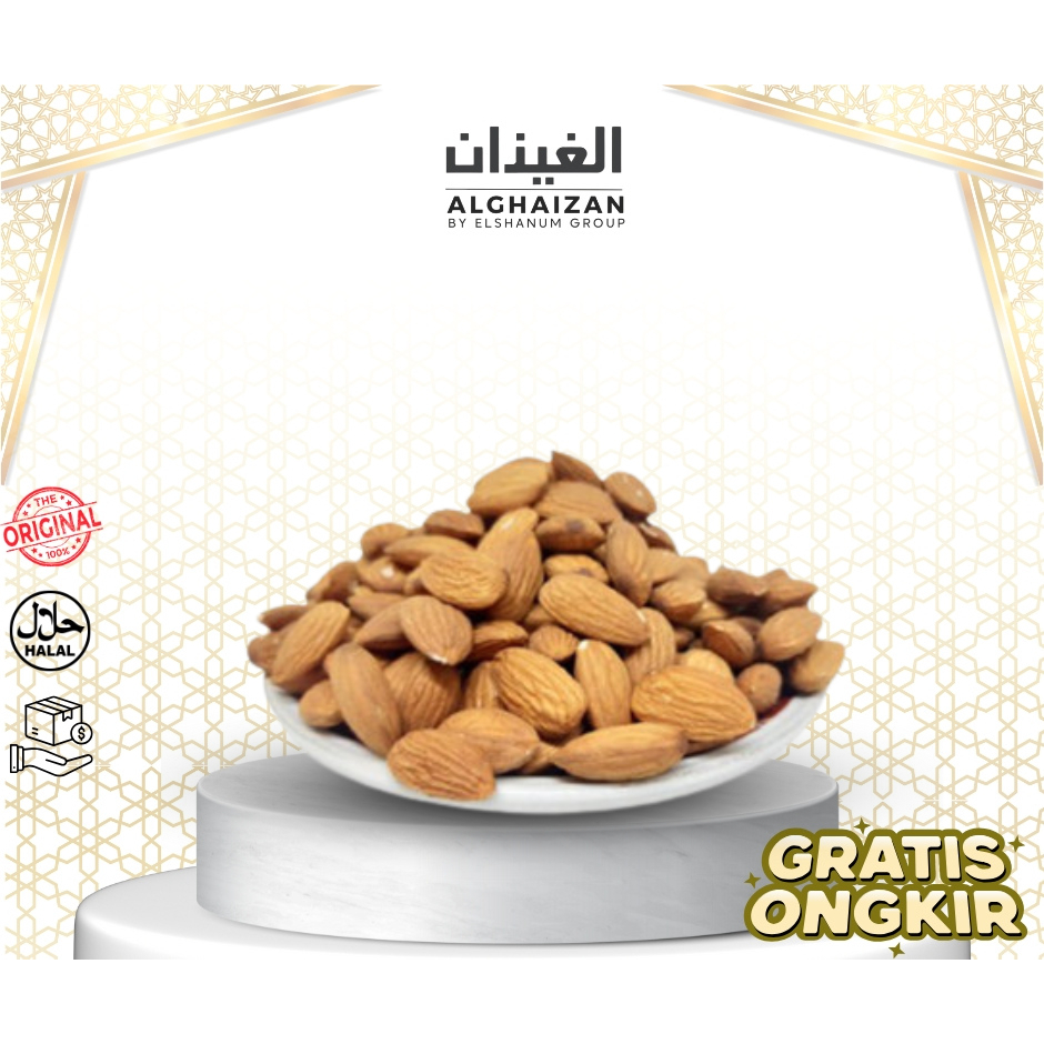 

Kacang Almond Mentah Kupas 500gr Premium / Kacang Almond Kupas / Raw almond / Kacang almond Panggang