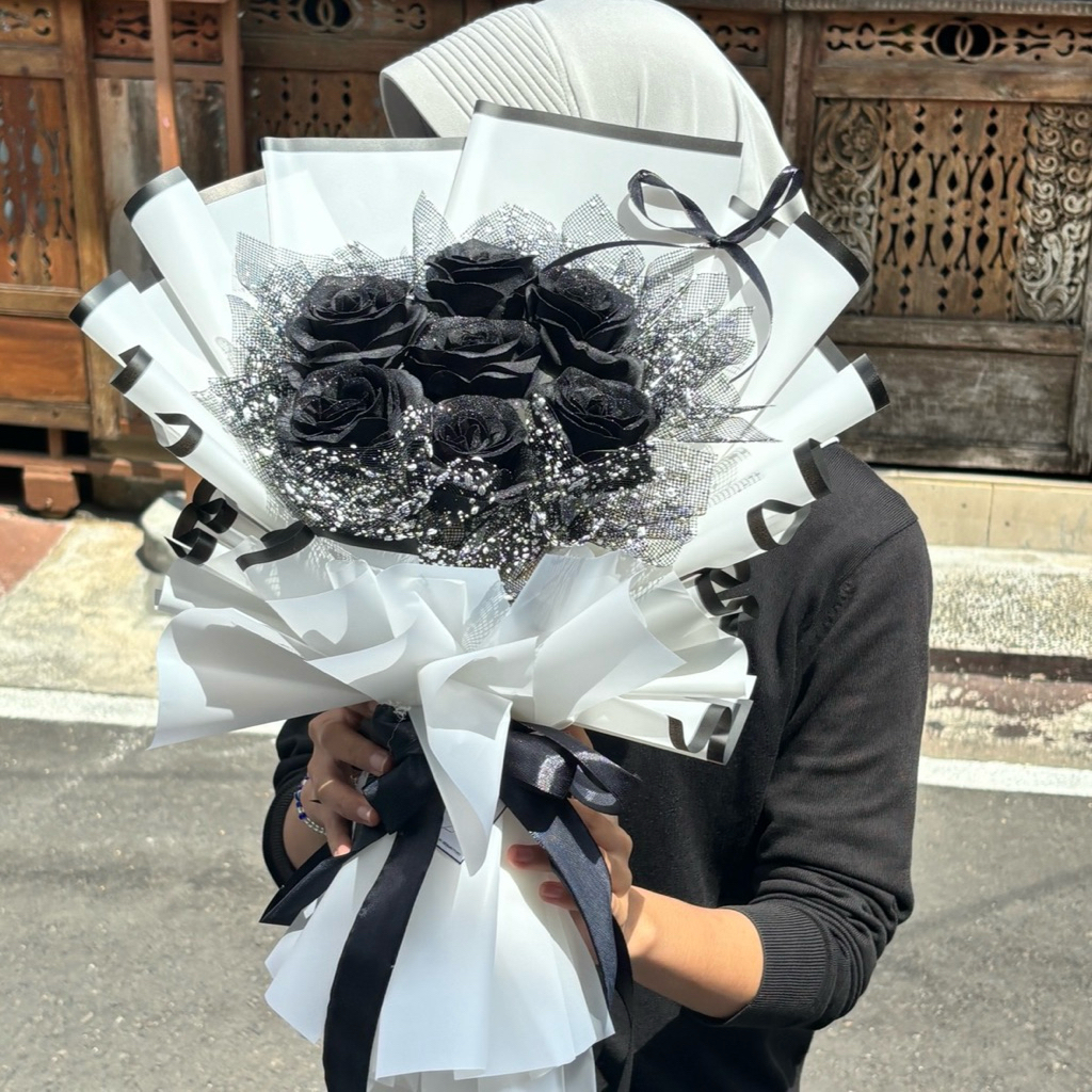 Glitter Buket Bunga Arificial | Awet Anti Layu | Buket Wisuda | Bouquet wisuda malang