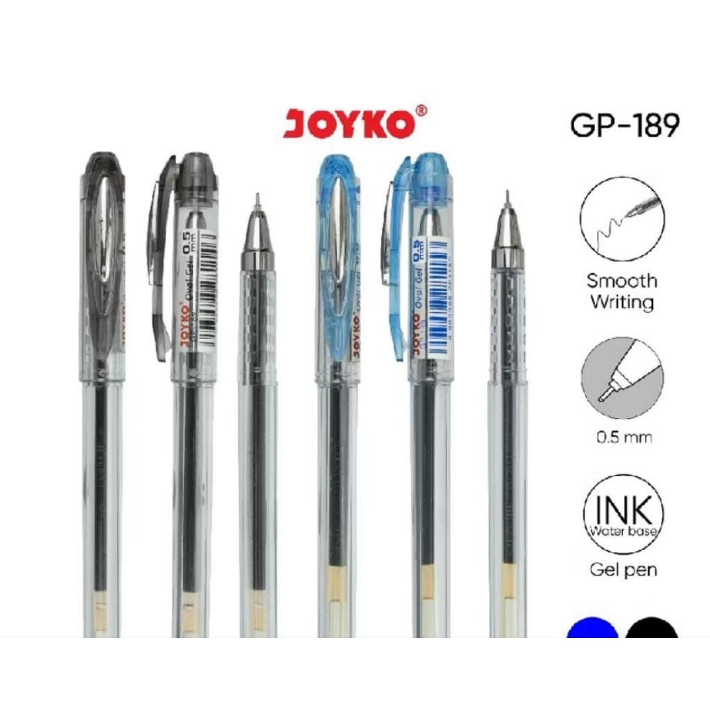 

Gel Pen Pulpen Pena Joyko GP-189 Oval Gel 0.5 mm