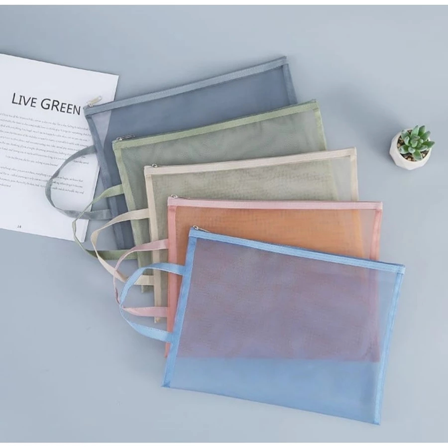 

Trifelo - Zipper Bag TF-668 B4 28x38cm Jaring Warna / Tas Zipper Sebaguna Trifelo Warna Jaring