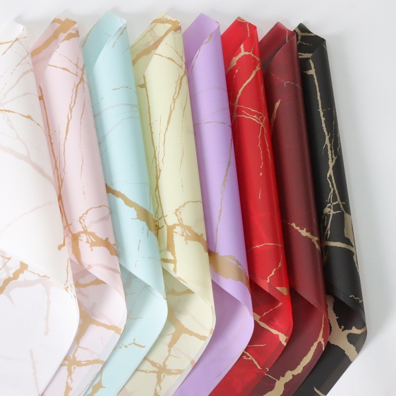 

Kertas Bunga Buket Motif Marble Flower Wrapping Paper Kertas Cellophane