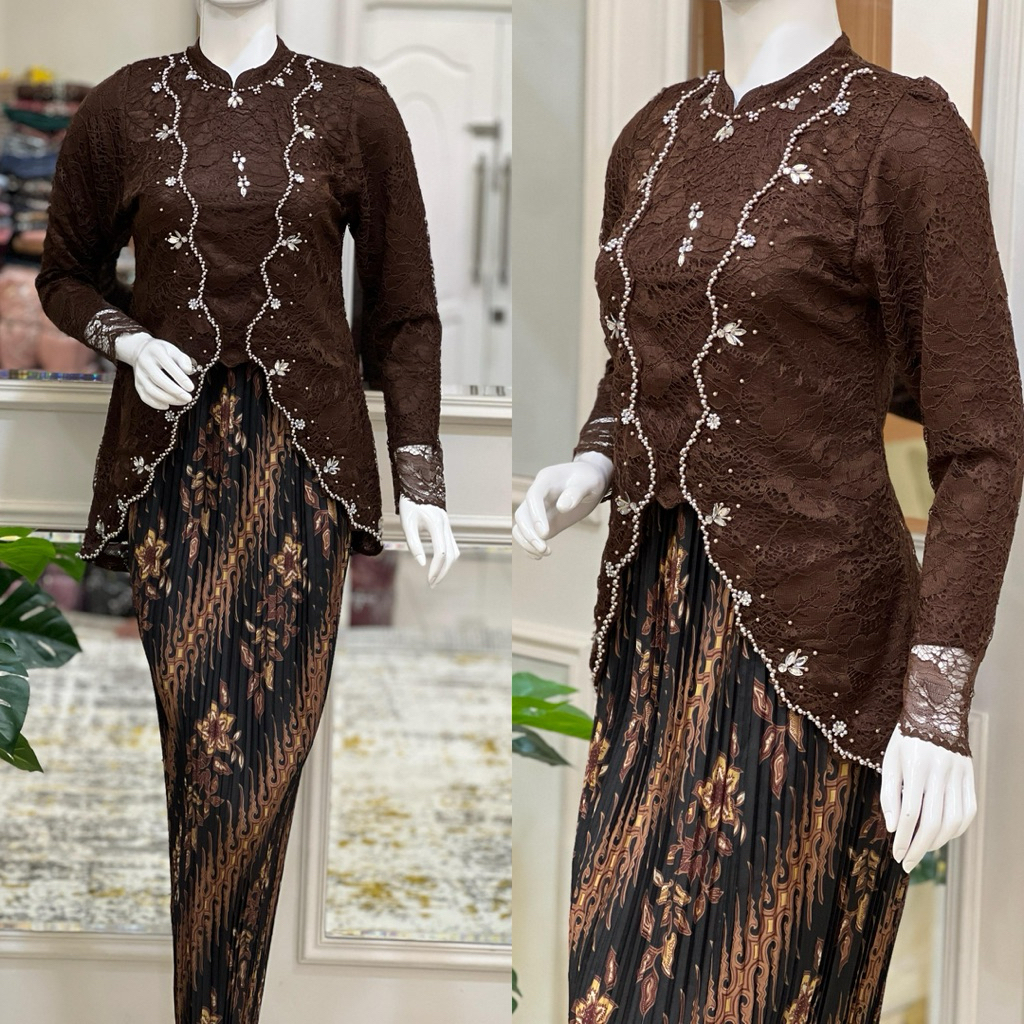 KEBAYA MODERN-KEBAYA KUTUBARU HIJAB PAYET MIX ROK PLISKET-KEBAYA PESTA-KEBAYA WISUDA-KEBAYA WISUDAH 