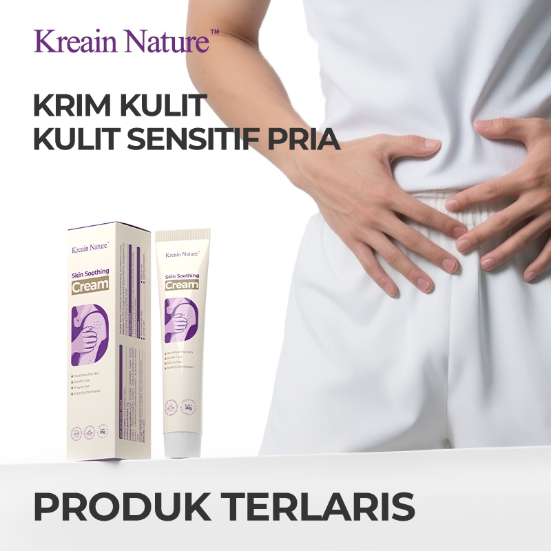 Kreain Nature Skin Soothing Cream Krim Pereda Iritasi(Eksim/Dermatitis/Kulit memerah dan membengkak/