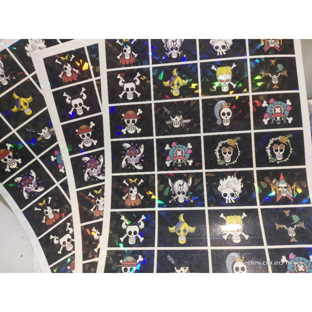 

1LEMBAR STIKER ONE PIECE HOLOGRAM
