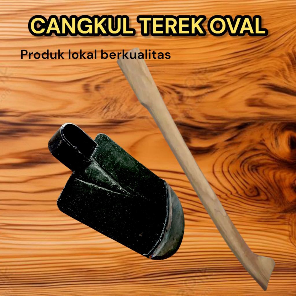 Cangkul baja asli anti lengket, cangkul terek, pacul