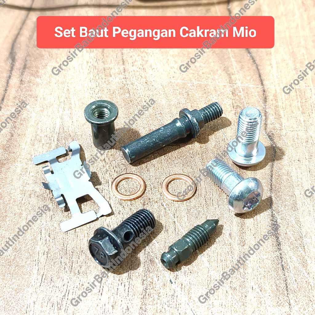 Set Baut Pegangan Cakram Yamaha Mio/ pegangan  cakram Pala Babi Mio