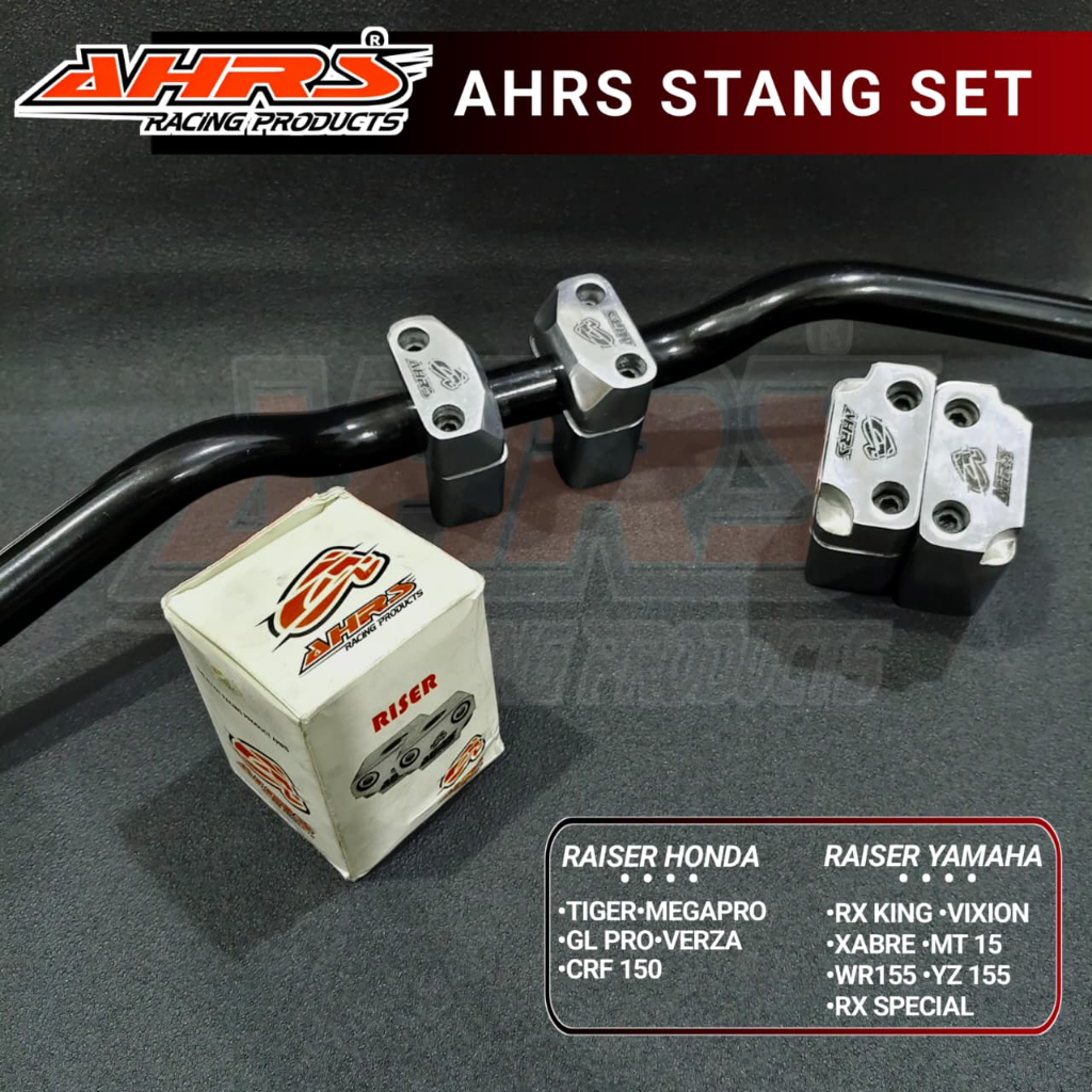 TERMURAH PAKETAN STANG RZR + RAISER RISER PENINGGI STANG AHRS ALUMINIUM SETANG STANG STIR ROADRACE B