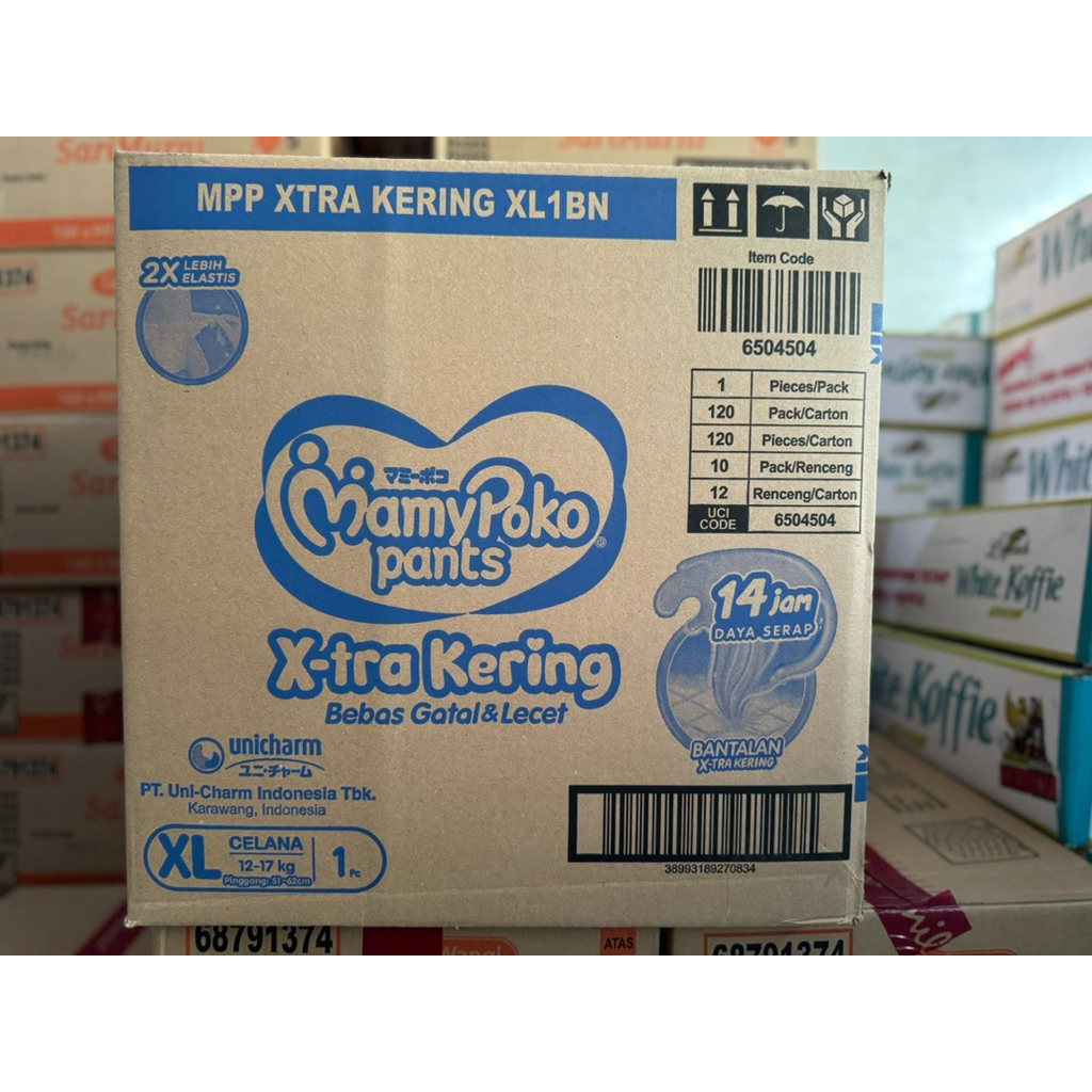 Mamy Poko XL 1 @ 120 sachet / 1 dus