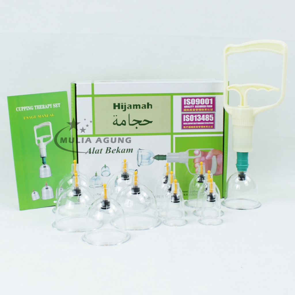 Kop Angin isi 12 Hijamah Alat Bekam Set isi 12 Kop Pamp Bekam Hijamah Alat Kop Bekam Cupping 12 pcs