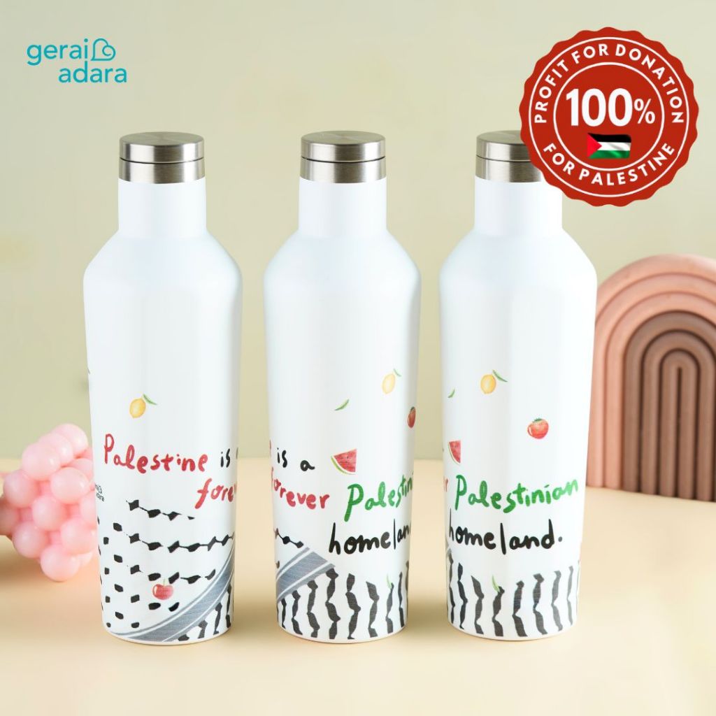 Tumbler Palestina - Keffiyeh Palestina - Botol Minum Motif Keffiyeh - Merchandise Palestine | Keffiy