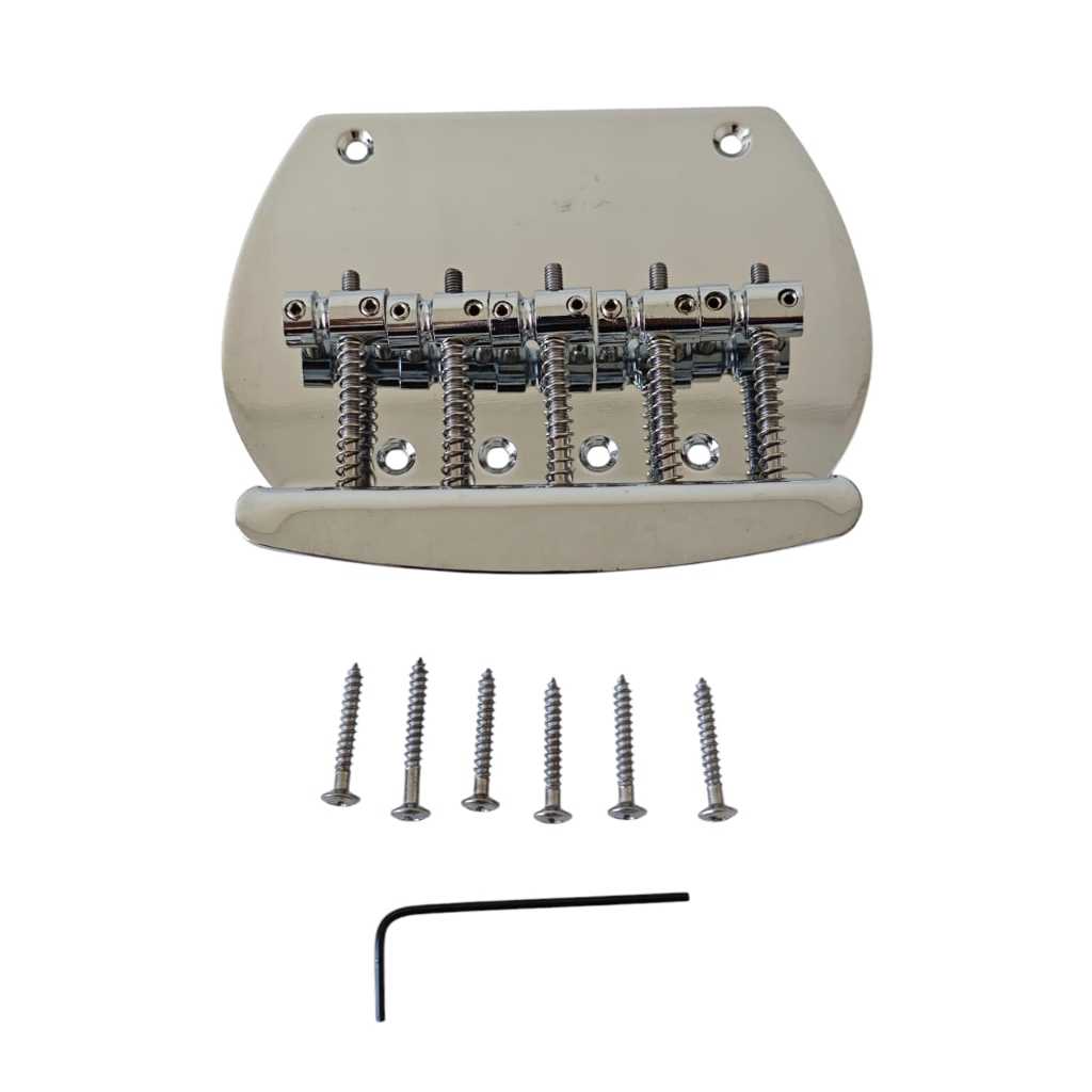 COWBOY BRIDGE GITAR BASS MUSICMAN 5 SENAR WARNA CHROME / MUSICMAN BRIDGE BASS GUITAR