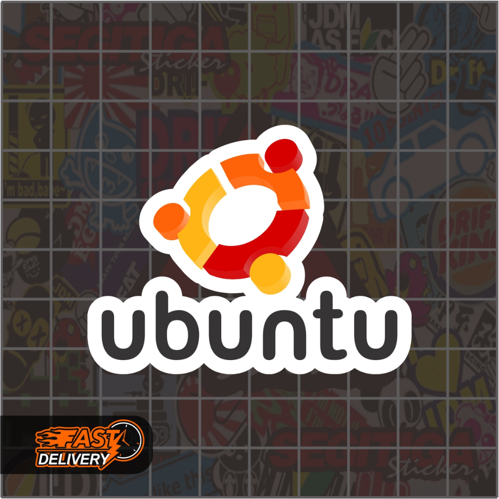 

Sticker Ubuntu Ukuran 6.5 x 5 Cm
