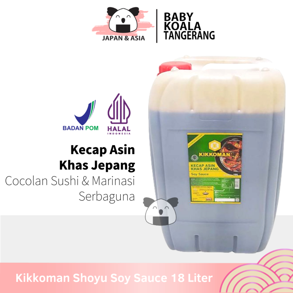 

[KHUSUS GOJEK] KIKKOMAN Shoyu 18 L Halal | All Purpose Seasoning | Kecap Asin Jepang -BKT