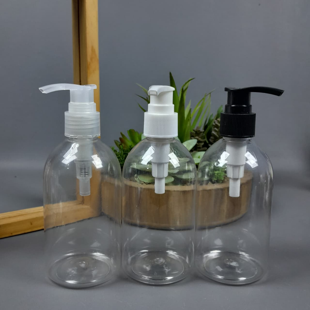 Botol Pump 250 ML OVAL PET / Botol Lotion Pump 250 ML / Botol Sabun 250 ML