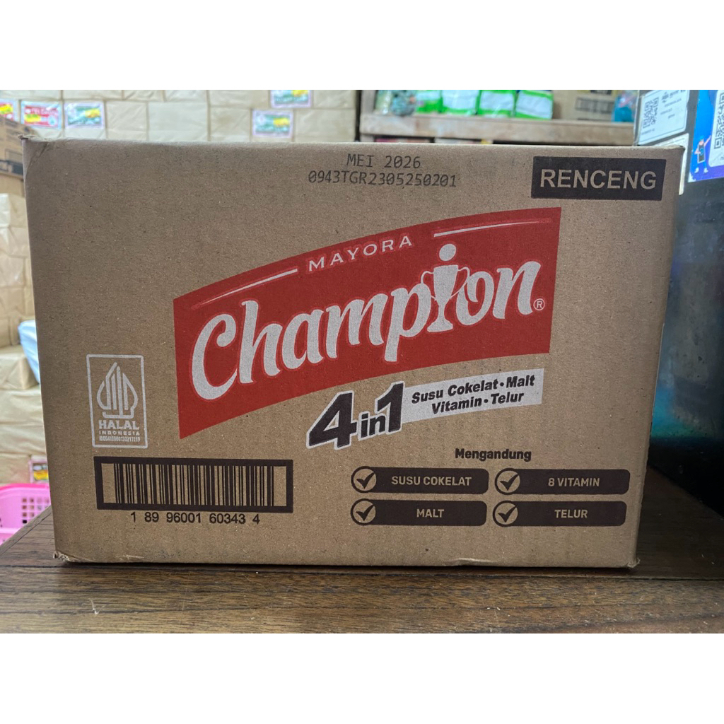 

Champion Susu Cokelat 4 in 1 / 1 Dus