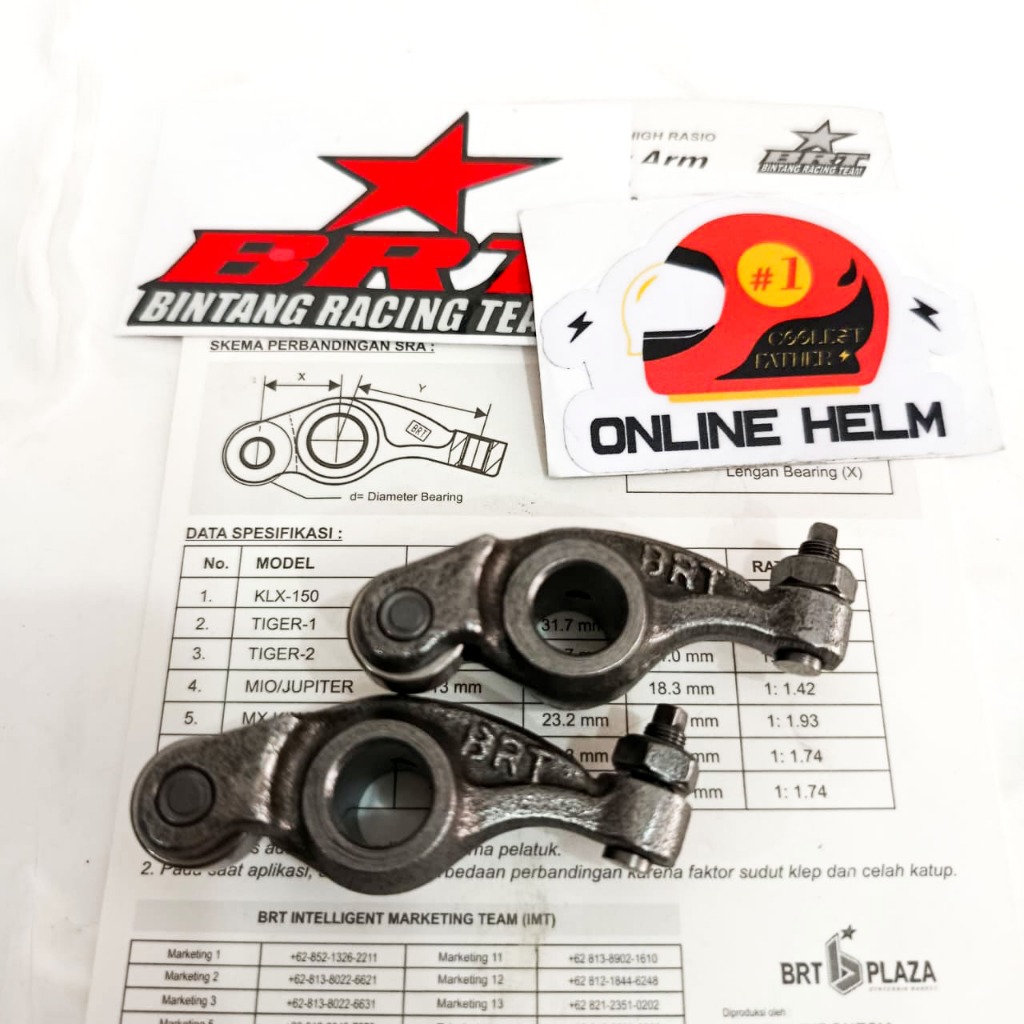 PELATUK ROLLER ROCKER ARM RRA BRT GRAND SUPRA TIGER GEN 2 KLX 230 MIO M3 TITAN