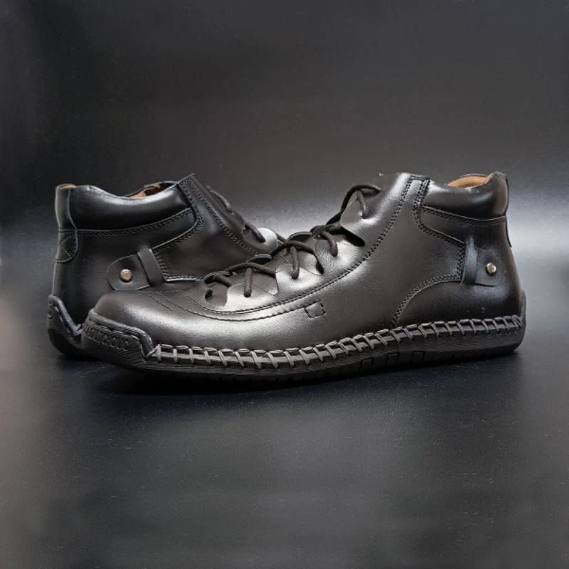 TokoShoesBandung -  Sepatu Casual Pria Tinggi Kulit Sepatu Cowok Terbaru Arivo Baru Size 39-43