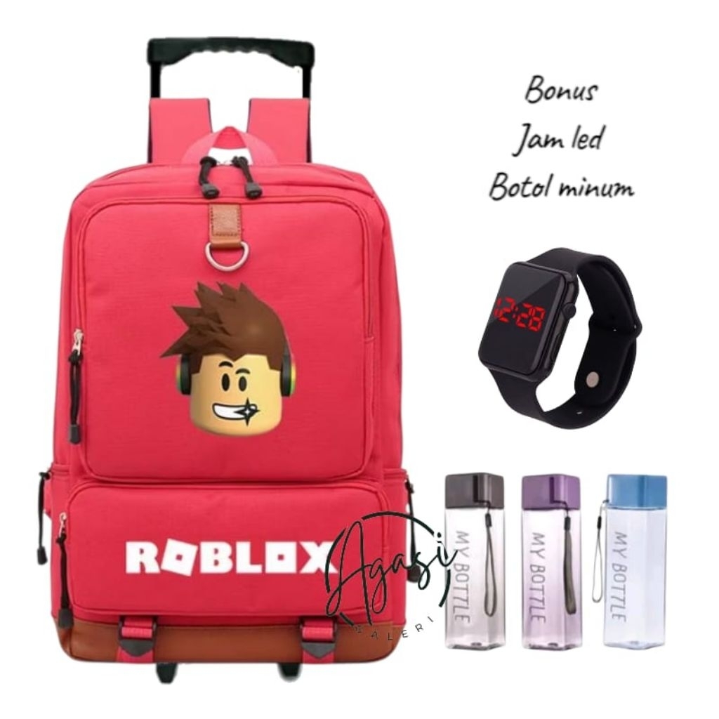 tas sekolah anak SD motif Roblox - tas roda anak SD motif Roblox - tas gandong anak sekolah SD motif
