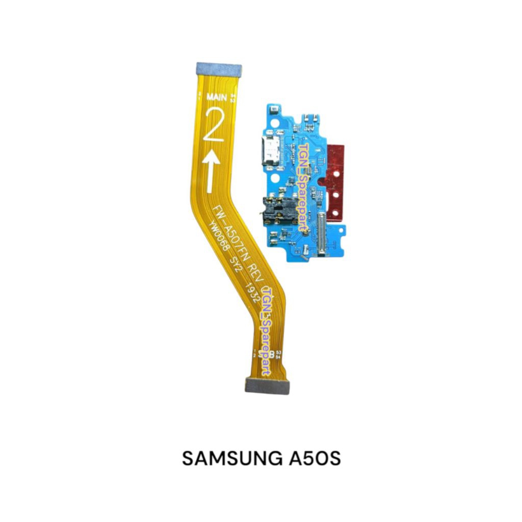 FLEXIBEL CHARGER SAMSUNG A50S PAPAN CAS FULLSET IC + FLEXIBEL BOARD SAMSUNG A50S SATU SET