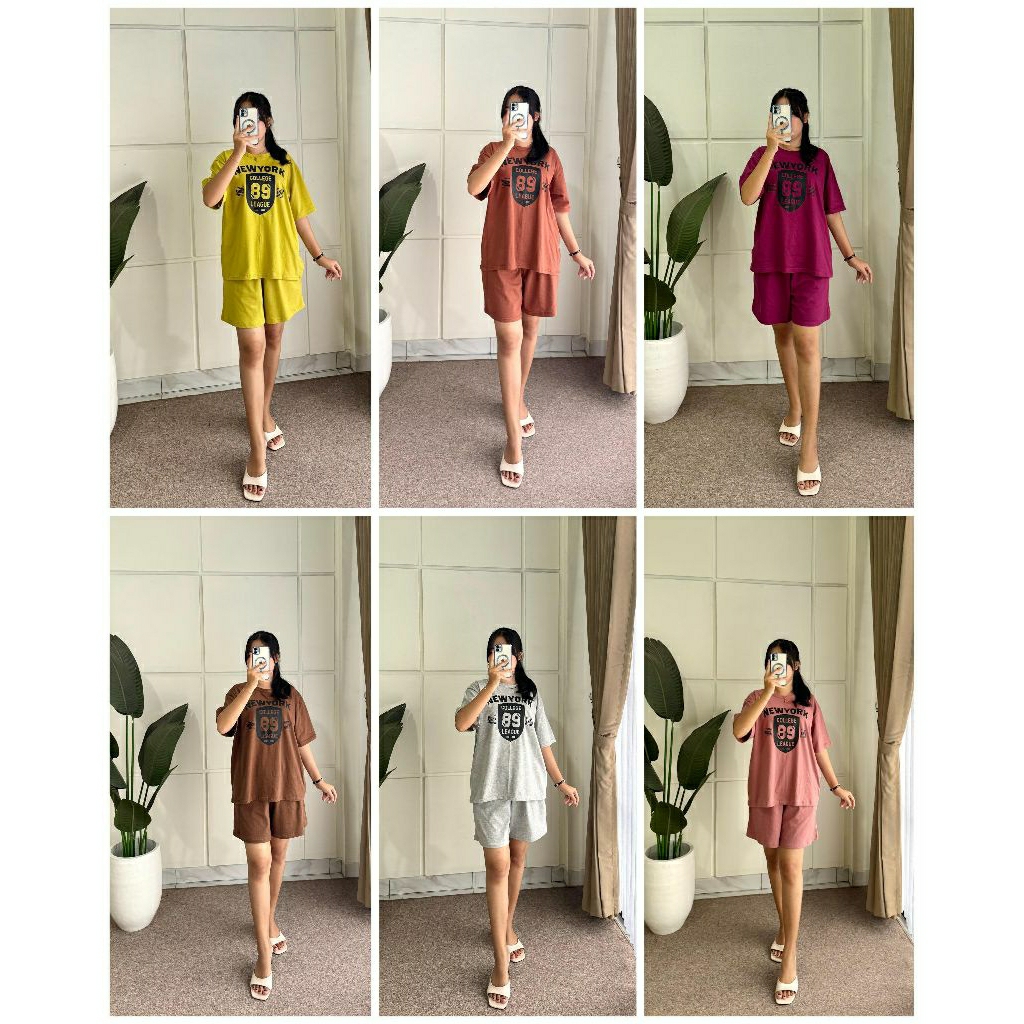 SET KAOS PENDEK_SETELAN PENDEK WANITA_SETELAN KEKINIAN_SETELAN MODIS_SETELAN TRENDING