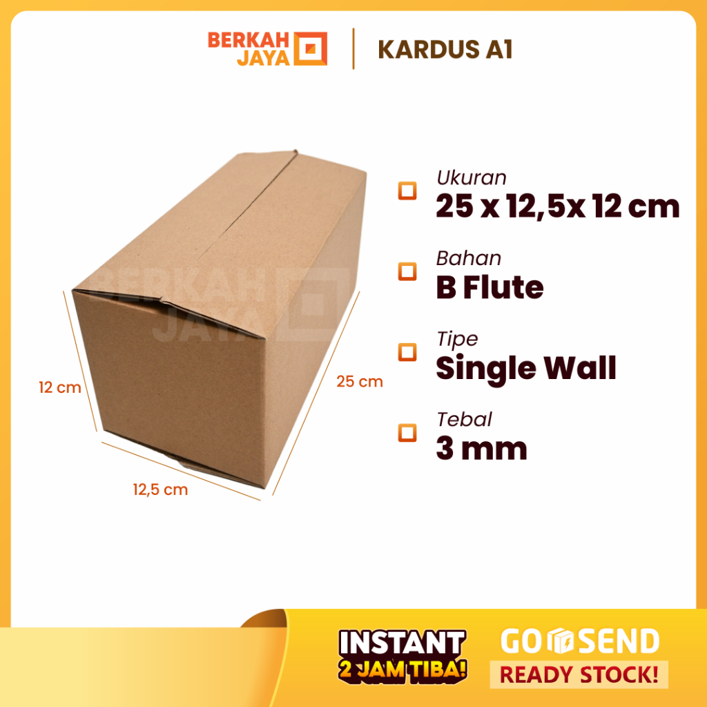 

25 x 12,5 x 12 cm (BBC-M06) | B FLUTE | KARDUS | CORRUGATED BOX | PACKING | PACKAGING / Kardus 25 x 12.5 x 12 cm / 25x12,5x12 cm / 25x12.5x12 cm