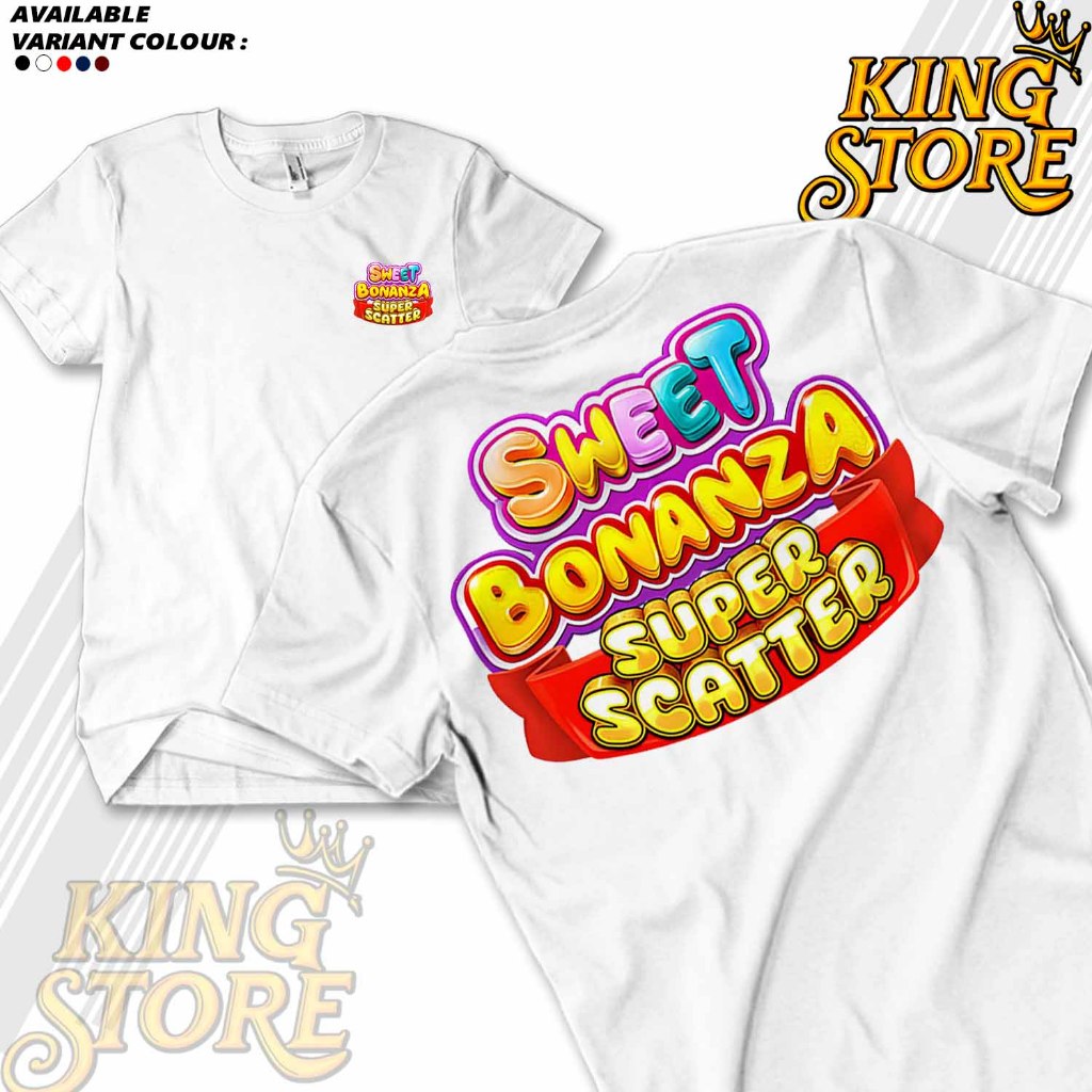Kaos Distro Pragmatic Play Sweet Bonanza super scatter / Kaos Game Slot DTF Baju Game Slot bonanza