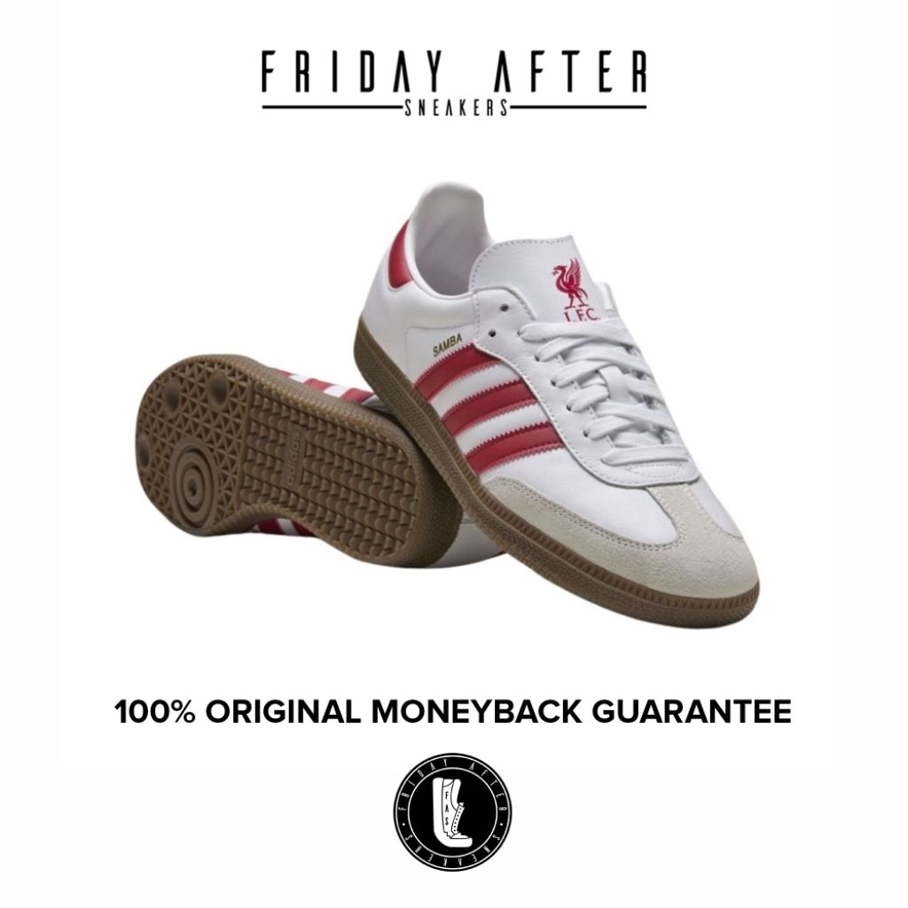 Sepatu Sneakers Pria Adidas Samba OG Liverpool FC YNWA Original Resmi