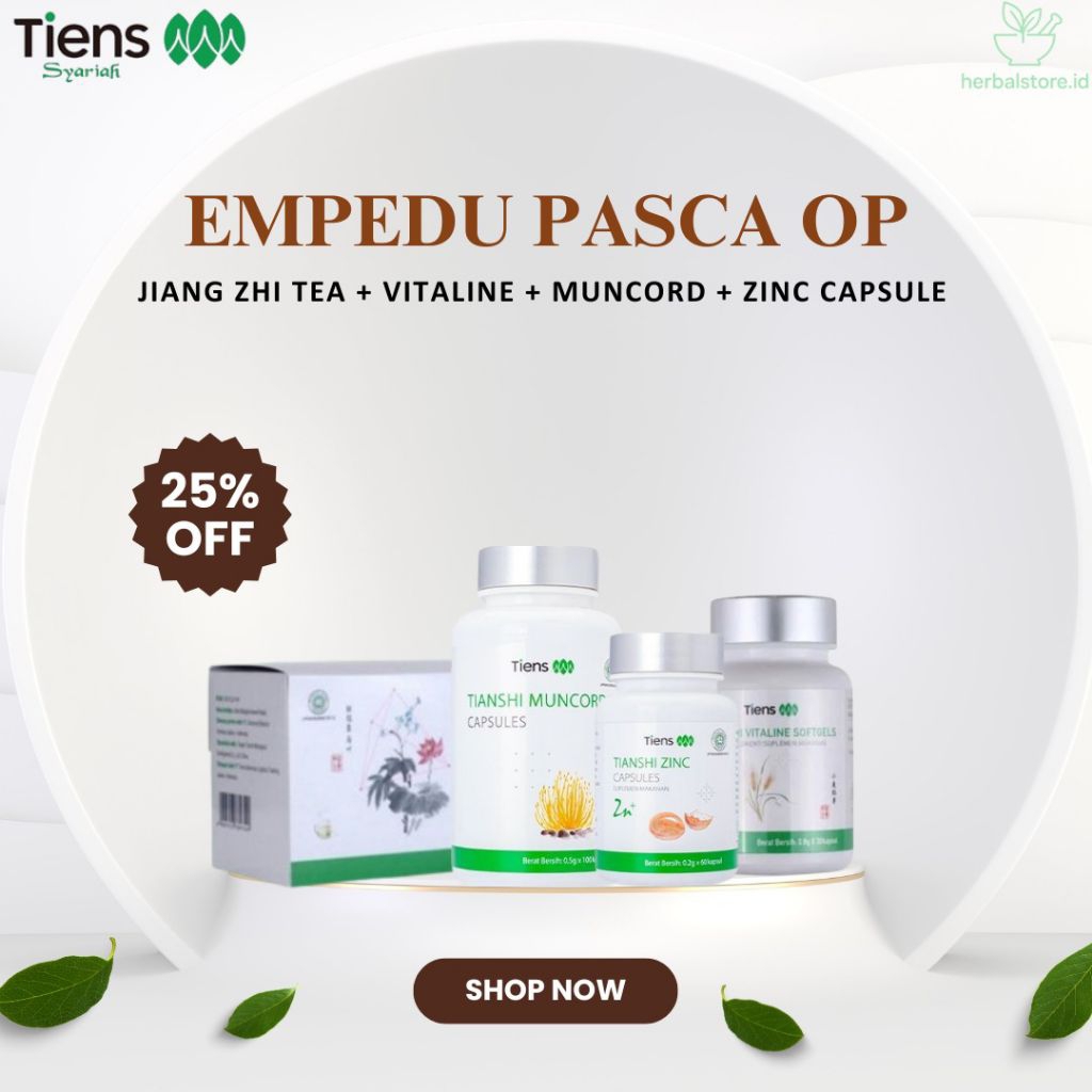

Herbal China TCM - Paket Bundling Tiens Untuk Batu Empedu Pasca Op