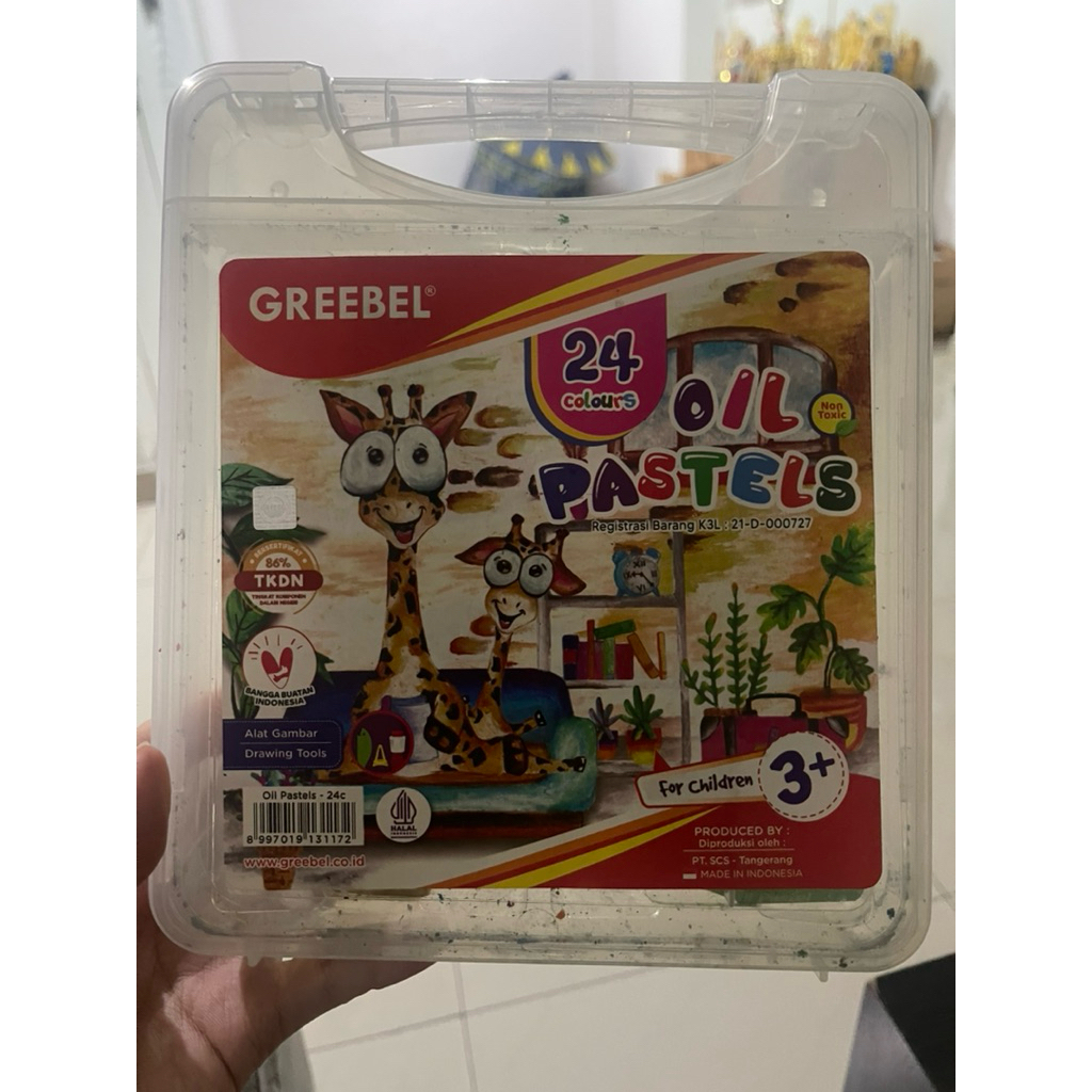 

preloved greebel 24 oil pastel crayon 24 warna