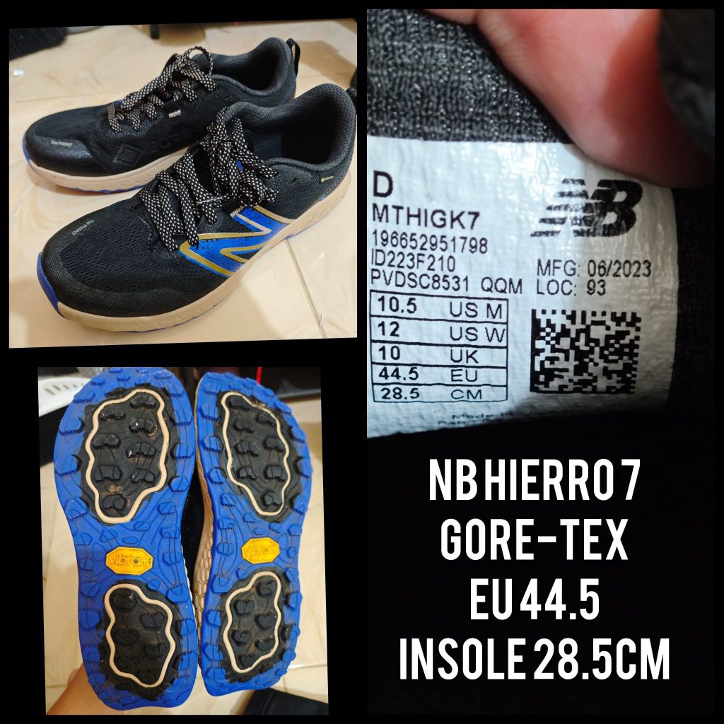 Sepatu Trail Run New Balance Hierro V7 GTX Goretex