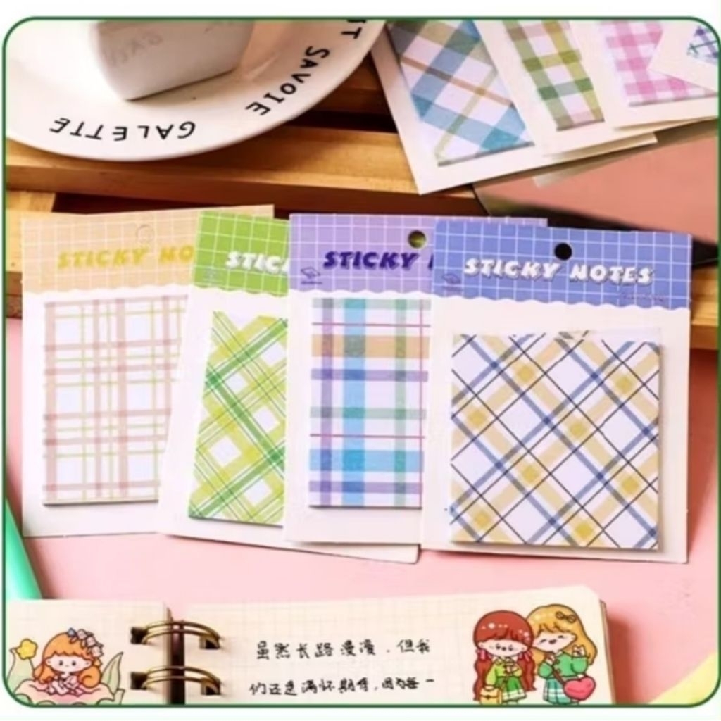 

Sticky note motif memo kertas catatan buku tulis kecil mini kertas kecil tulisan kertas pesan
