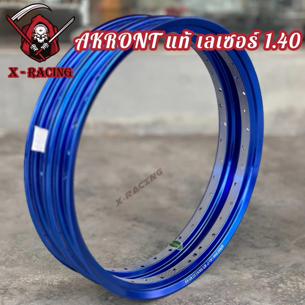 Velg Akront Morad Spain Blue Bintik (Rare) Ukuran 17.140 Rata Original Thailand