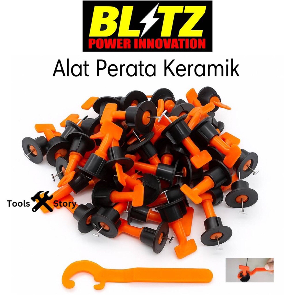 BLITZ Alat Perata Kramik Keramik Granite Marmer Lantai Dinding Tile Leveling Levelling