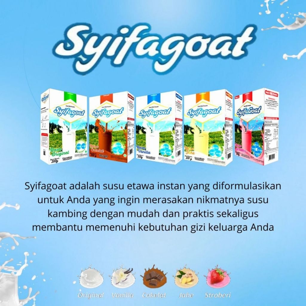 

Syifagoat 200gr Susu Kambing Etawa Cegah Nyeri Sendi & Sesak Napas
