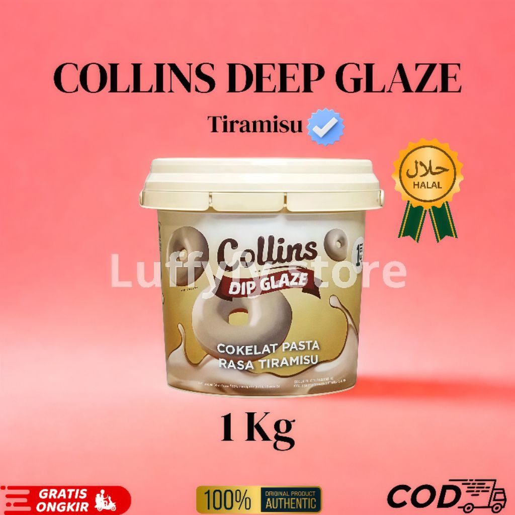 

MURAH Collins 1kg Glaze Viral Rasa Tiramisu Untuk Topping Donat