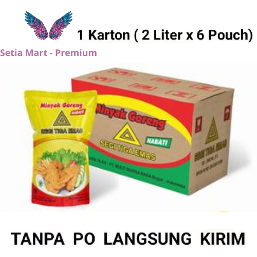 

1 DUS Segitiga Emas Minyak Goreng Nabati Refill Pouch 12 liter