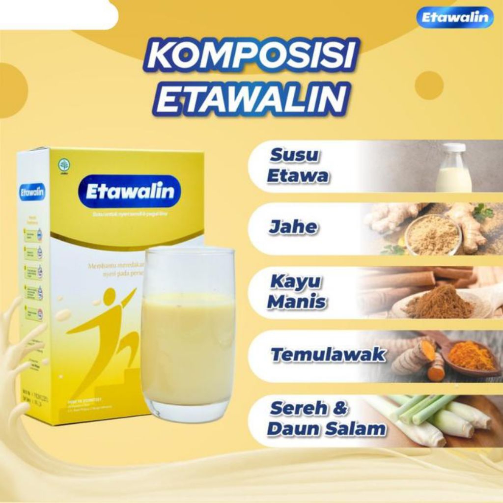 

Etawalin Susu Etawa Original Atasi Nyeri Sendi dan Asam Urat 1 Box