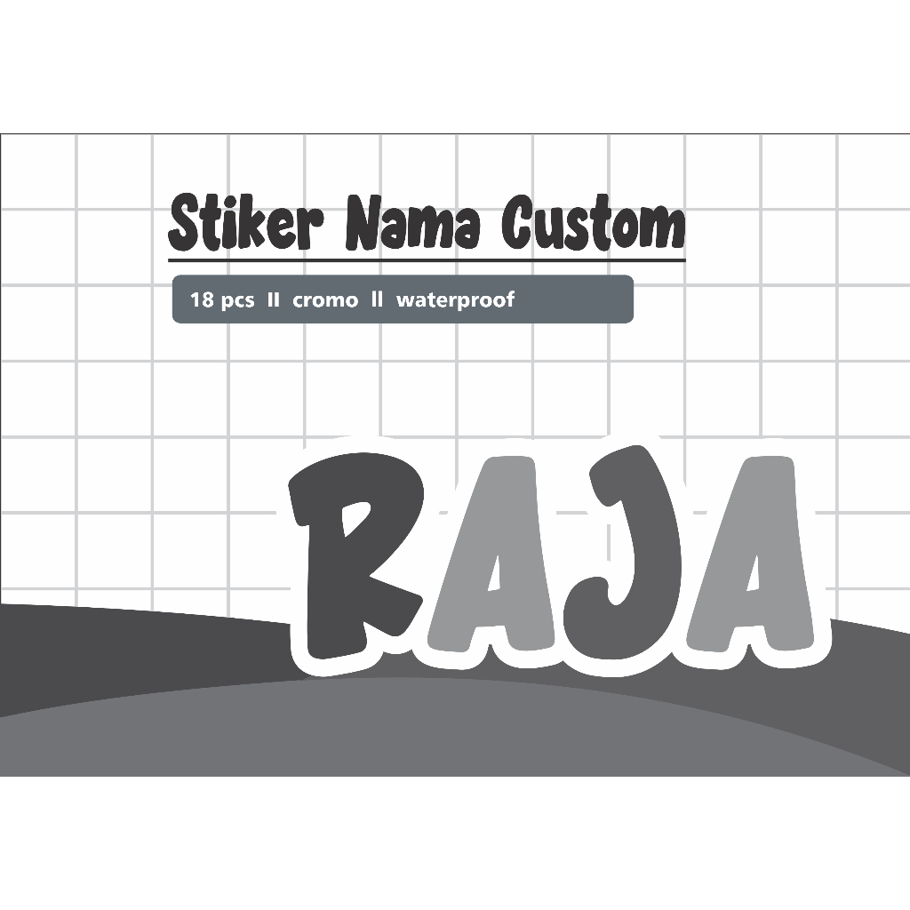 

stiker nama custom - isi 18 pcs sticker lebel nama anak custom lebel pelajaran pensil buku ATK