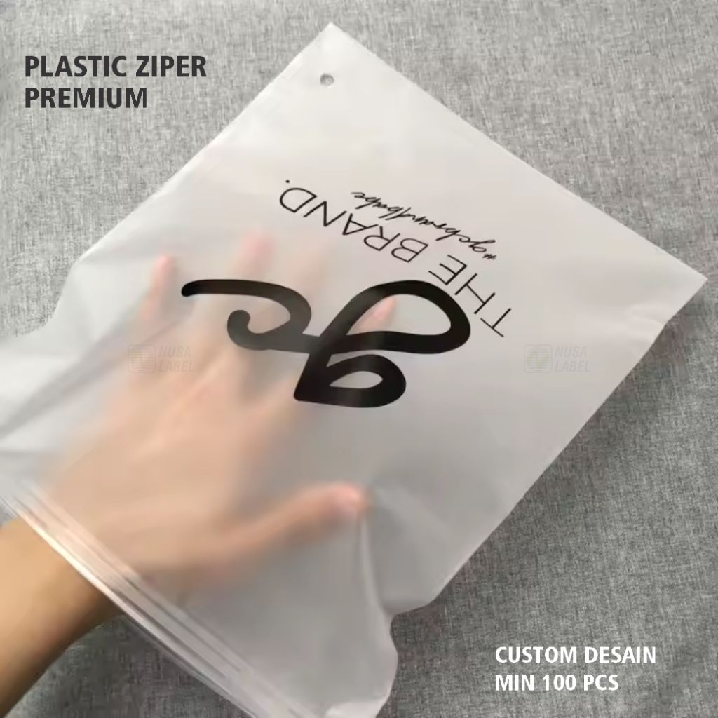 

(100 pcs)plastic ziper, plastic packing premium, ziplock custom, plastic sablon, free desain